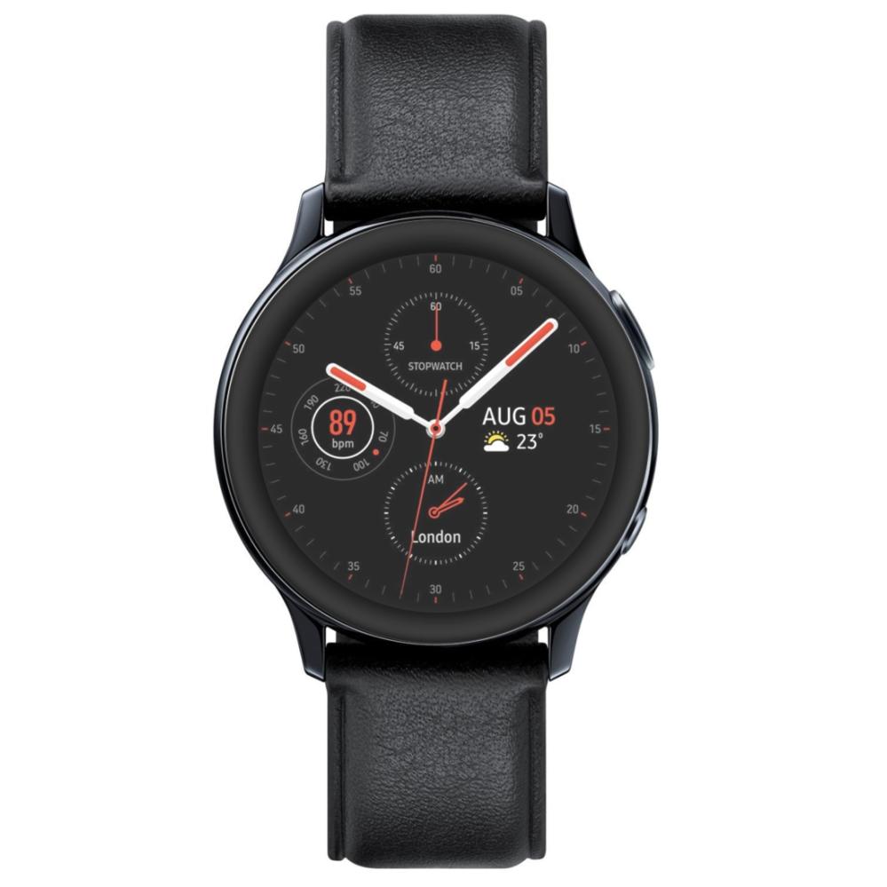 Displayskydd med Svart ram för Galaxy Watch Active 2 44mm