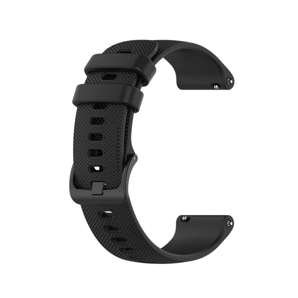 Silikonarmband Svart för 18mm Watch Garmin Vivoactive 4S