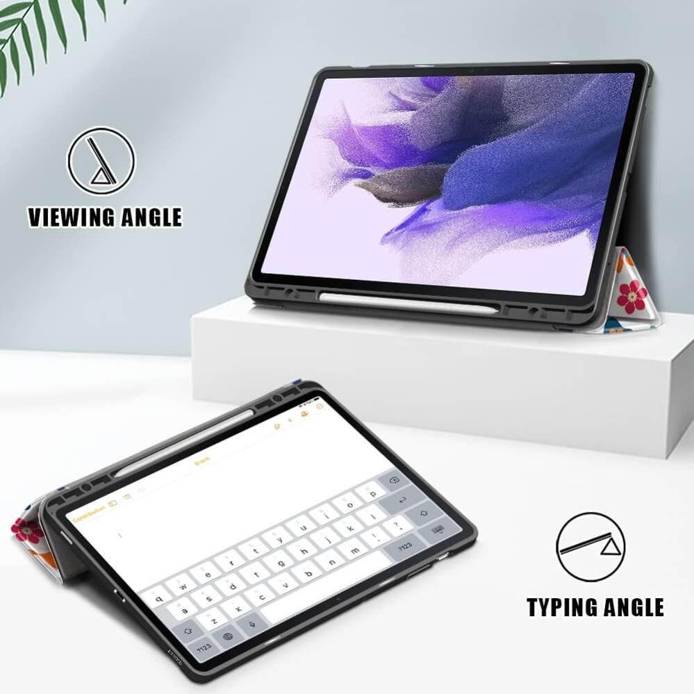 Fodral för Samsung Galaxy Tab S7 FE 12.4-tum - Fjärilsmönster