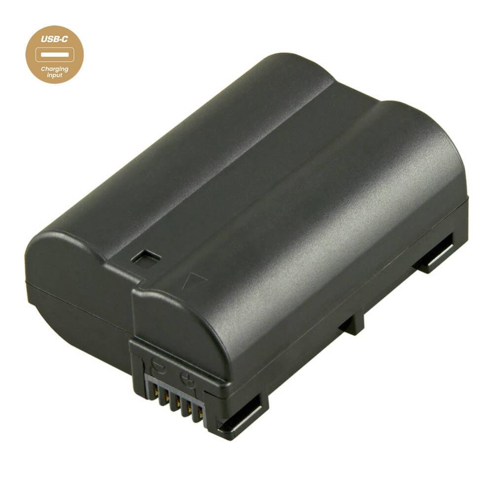  Jupio kamerabatteri 2400mAh för Nikon EN-EL15C USB-C input