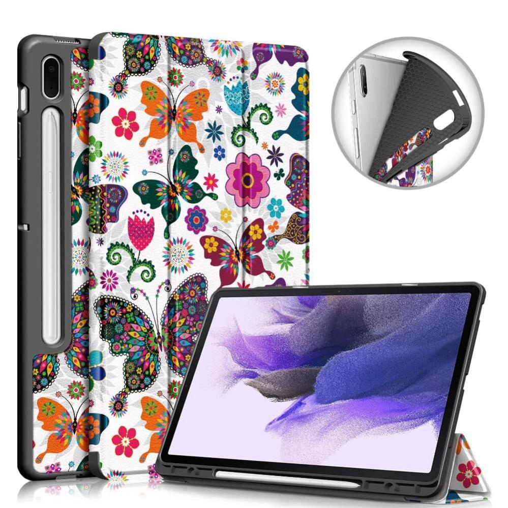 Fodral för Samsung Galaxy Tab S7 FE 12.4-tum - Fjärilsmönster