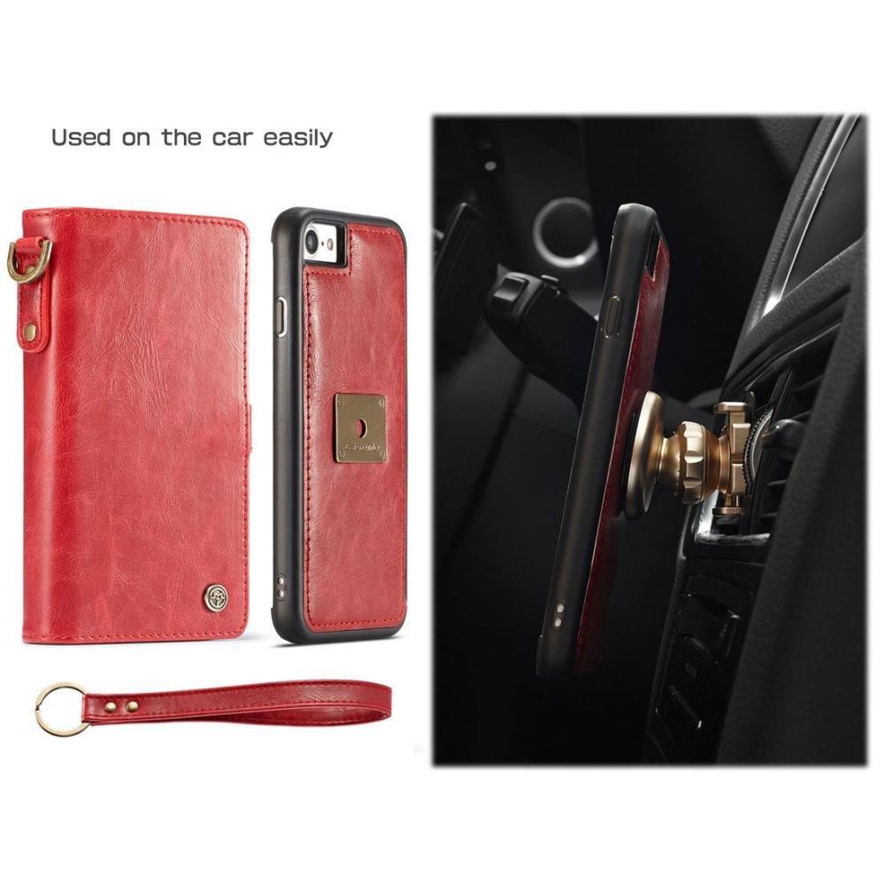 Plånboksfodral med magnetskal PU-läder för iPhone 7/8 - CaseMe