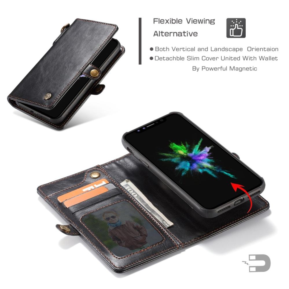 CaseMe Plånboksfodral med magnetskal för iPhone X