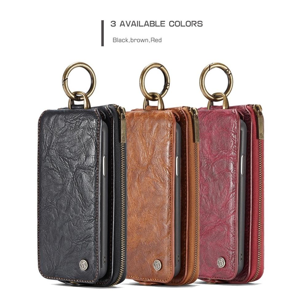 CaseMe Plånboksfodral, plånbok & magnetskal för iPhone X (3i1) Brun