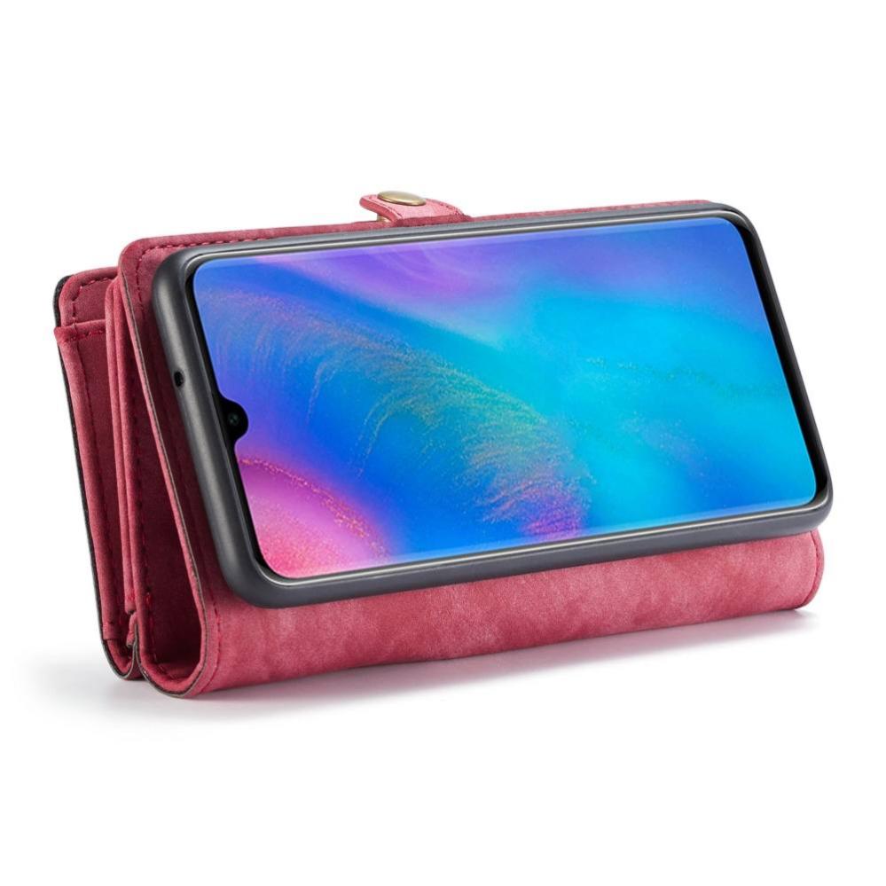 CaseMe Plånboksfodral med magnetskal för Huawei P30 Lite Röd