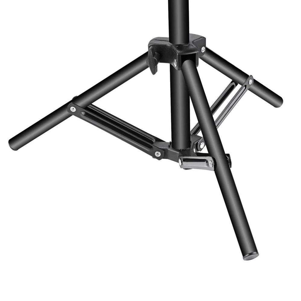 Bakgrundsstativ i T-form för bakgrunder 200x80cm med 2x klämmor