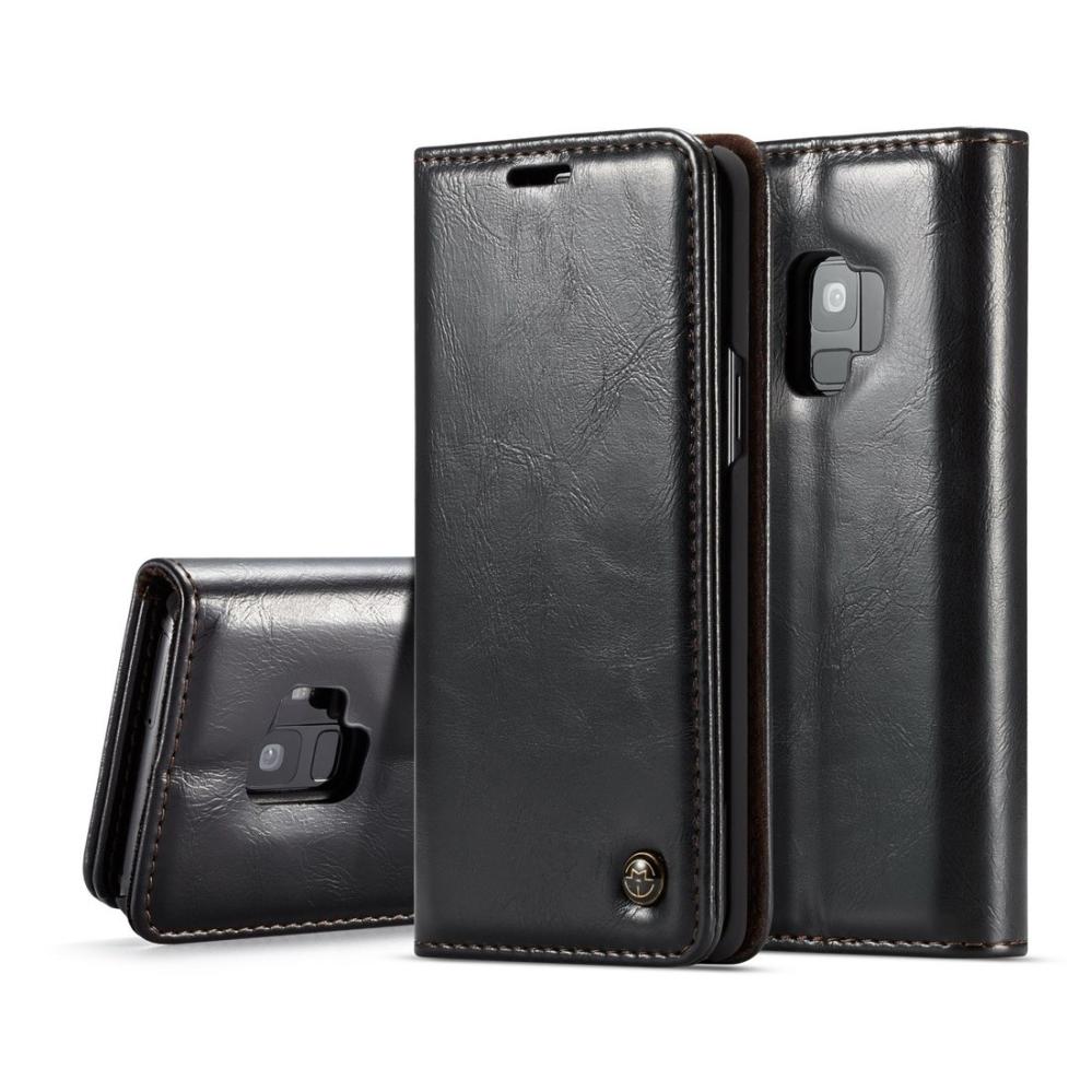 CaseMe Plånboksfodral med kortplats för Galaxy S9 Svart