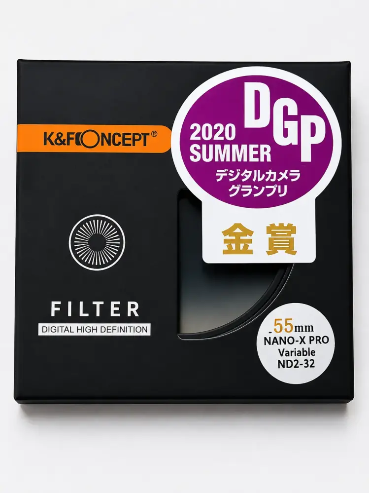  K&F Concept KF01.1375 Nano-X Variabelt ND-filter ND2–ND32 (55 mm) från Kamda – snabb leverans och trygg e-handel