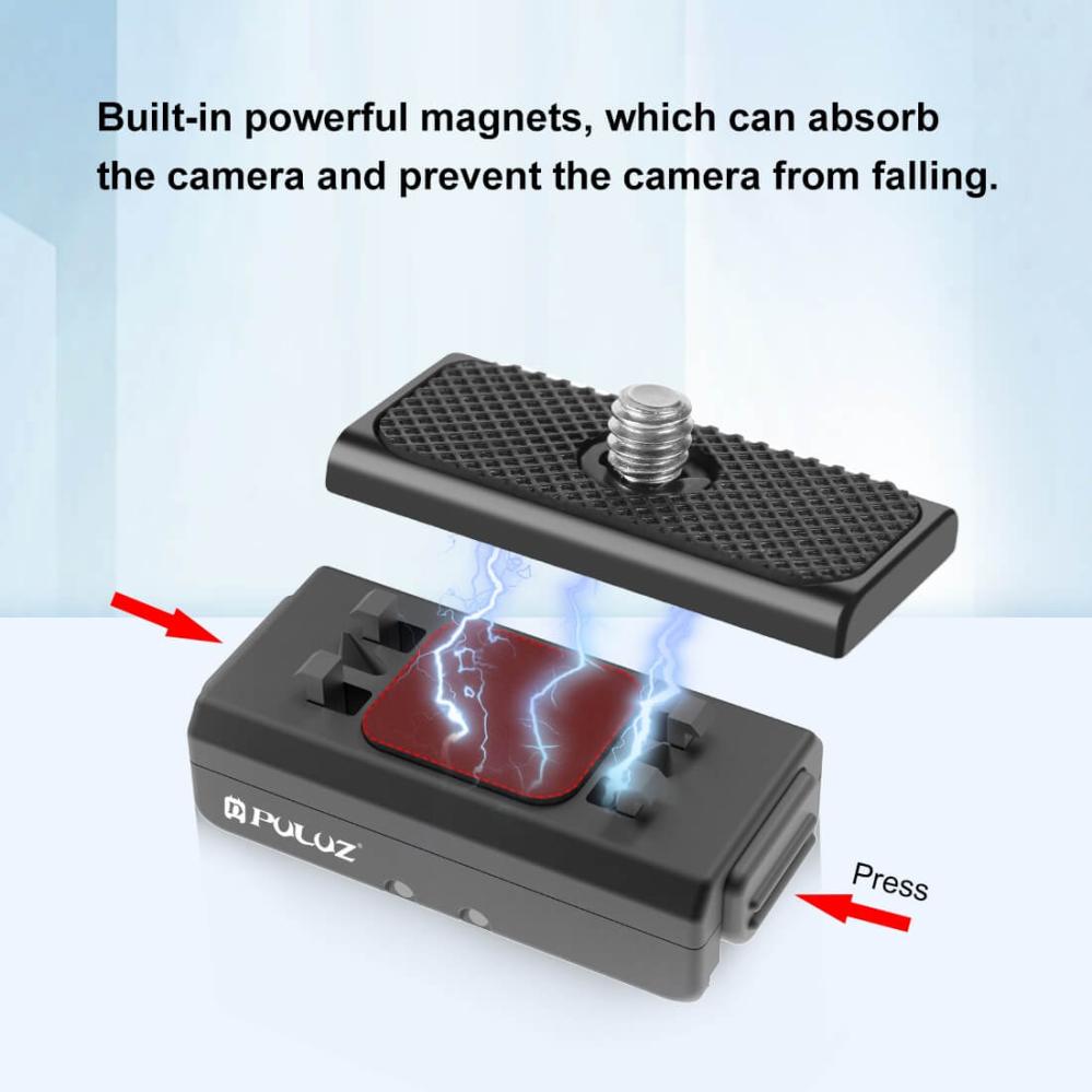  Puluz Folding Fingers med 1/4-tum gänga magnetfäste för Insta360 Ace Ace Pro X4