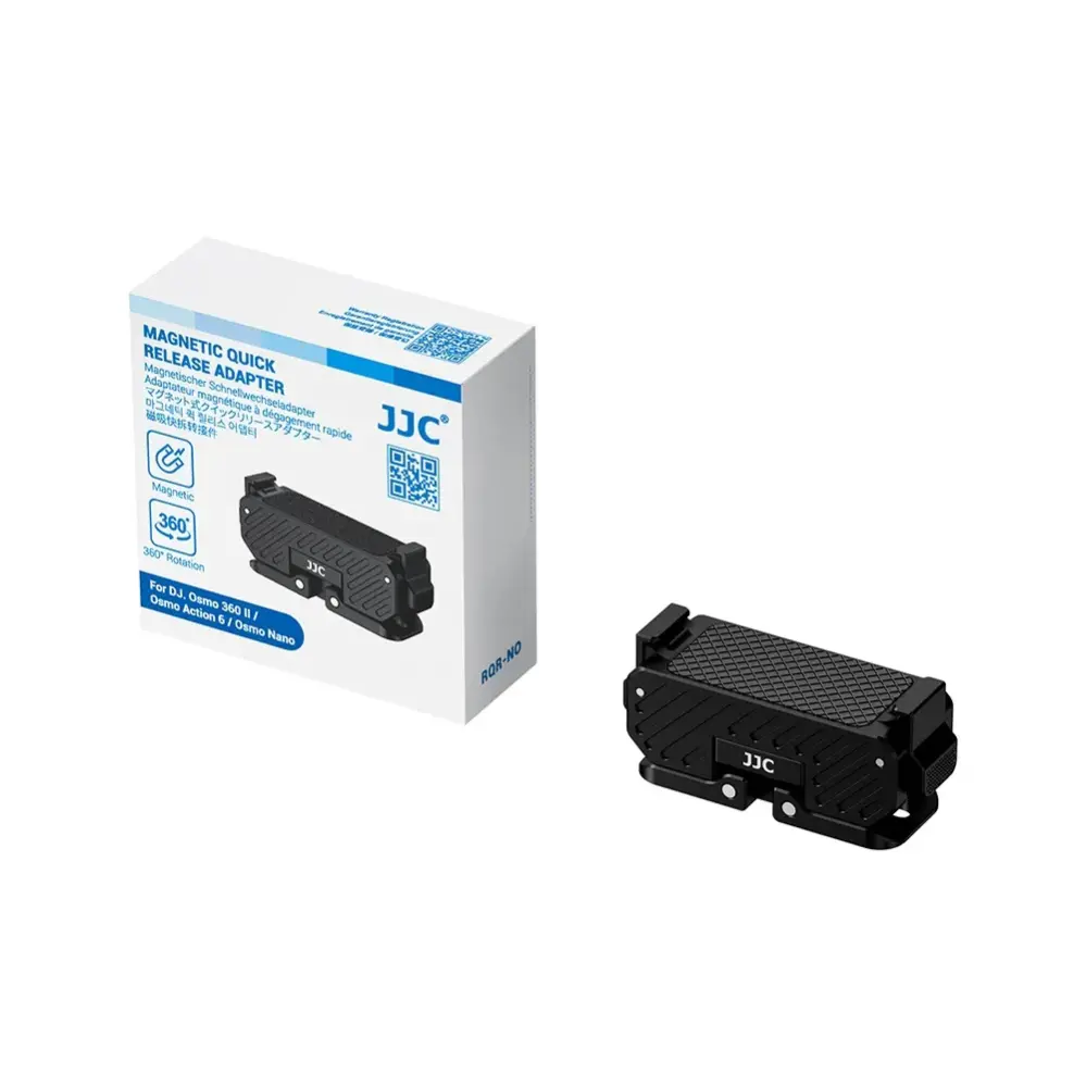  JJC RQR-NO magnetiskt snabbfäste 360° för DJI Osmo 360 II, Action 6 & Nano från Kamda – snabb leverans och trygg e-handel