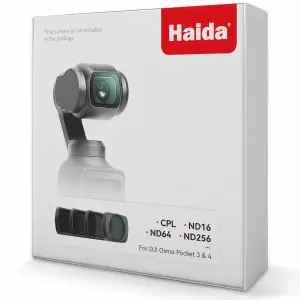  Haida NanoPro magnetiskt filterkit med 4 filter f&ouml;r DJI Osmo Pocket 3 & 4 fr&aring;n Kamda &ndash; snabb leverans och trygg e-handel