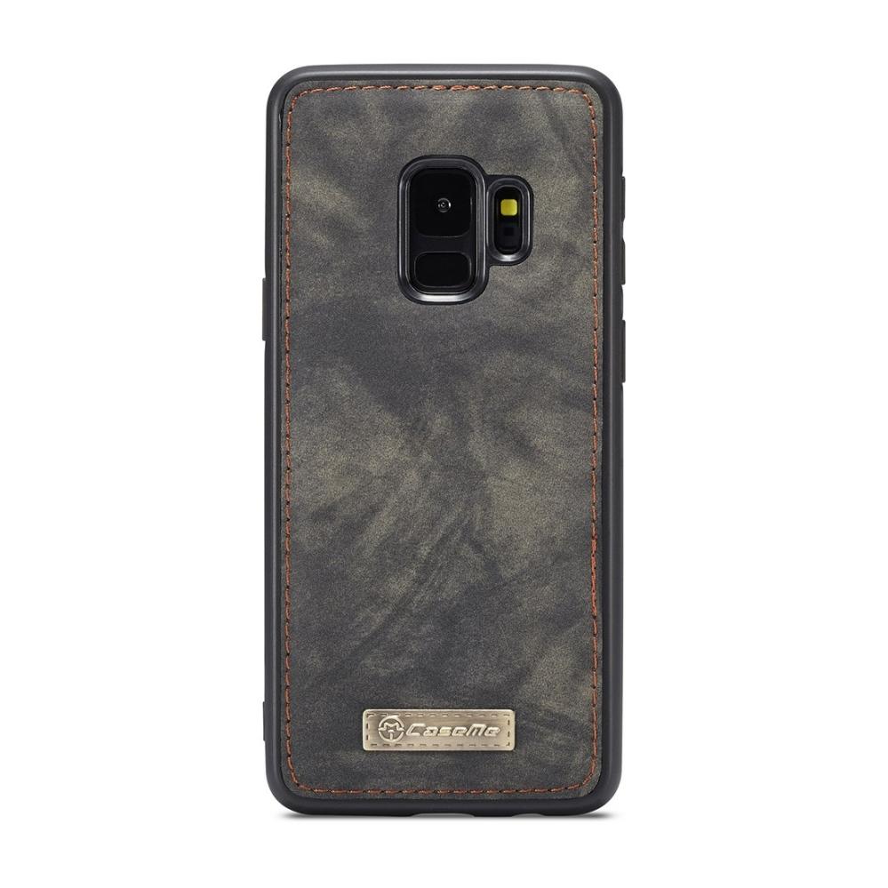 CaseMe Plånboksfodral med magnetskal för Galaxy S9 Grå