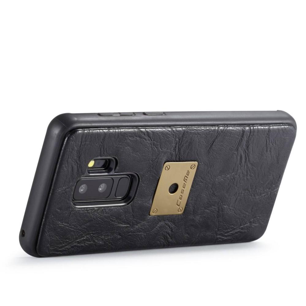 CaseMe Plånboksfodral, plånbok & magnetskal för Galaxy S9 Plus (3i1) Svart