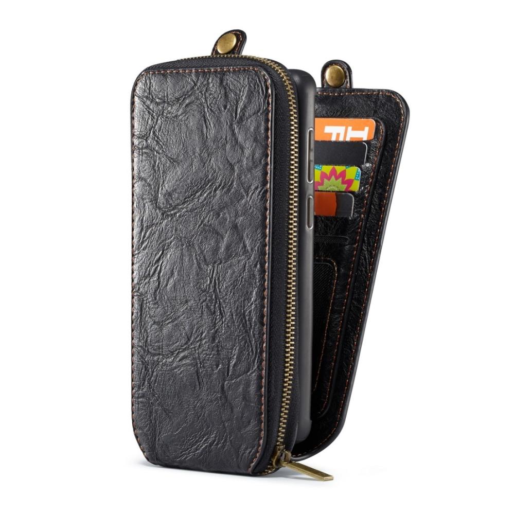 CaseMe Plånboksfodral, plånbok & magnetskal för Galaxy S9 Plus (3i1) Svart