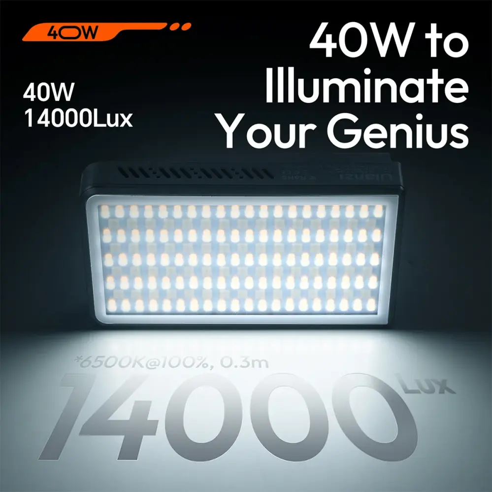 Ulanzi LM-P40 BI 40W Kraftfull videolampa