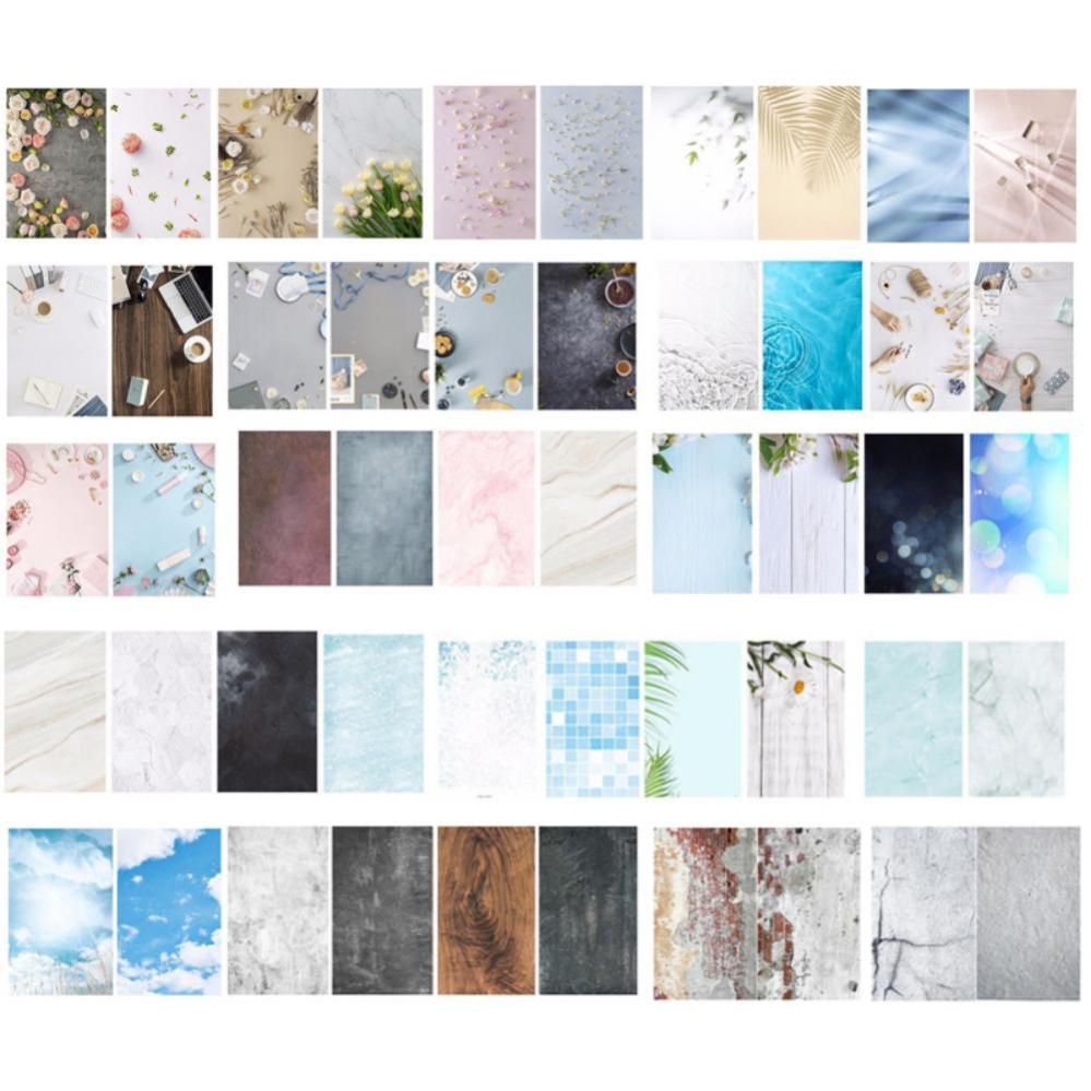  Pappersbakgrund PVC Svart & blå dubbelsidig för fotografering 57x87cm från Kamda – snabb leverans och trygg e-handel