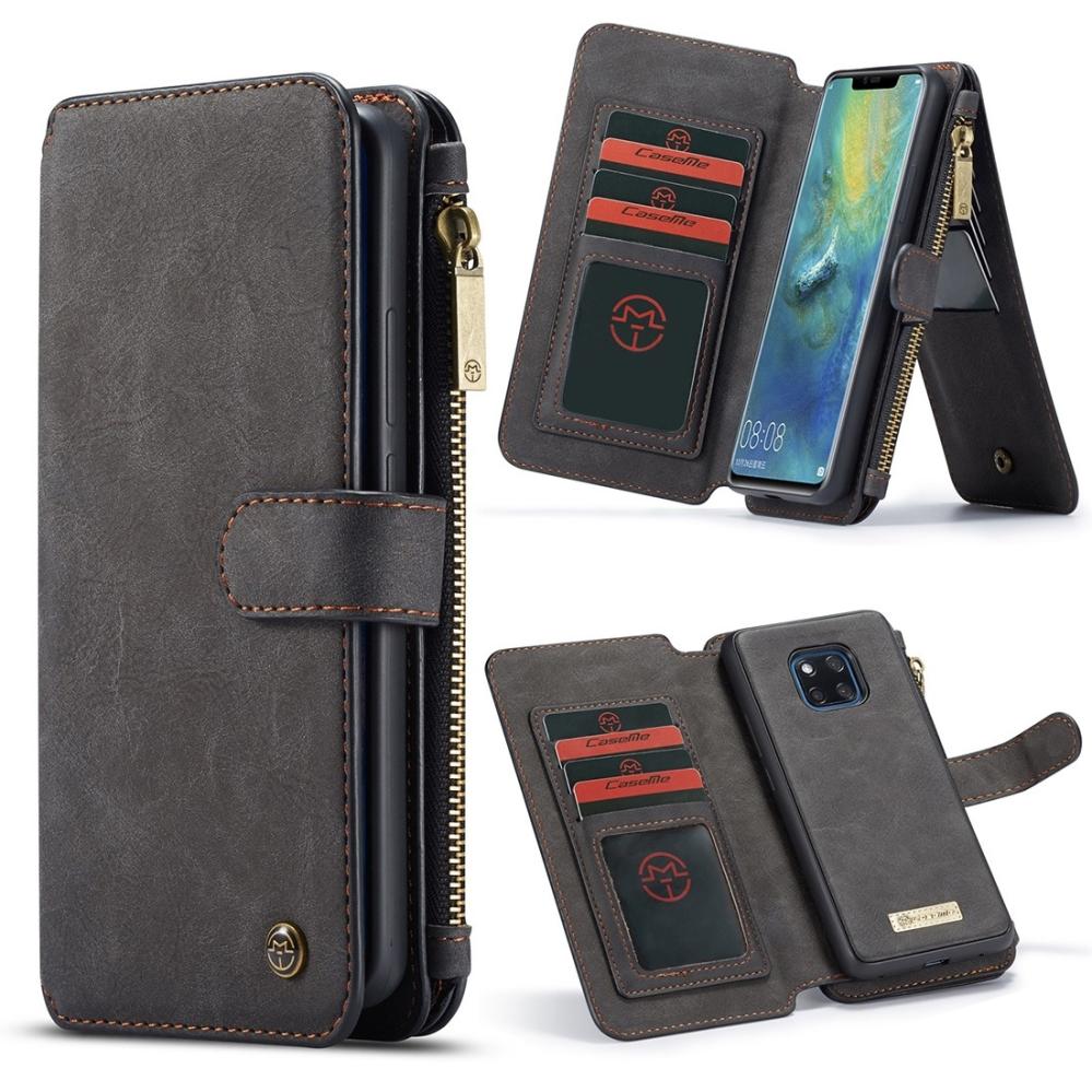 CaseMe Plånboksfodral med magnetskal för Huawei Mate 20 Pro Svart