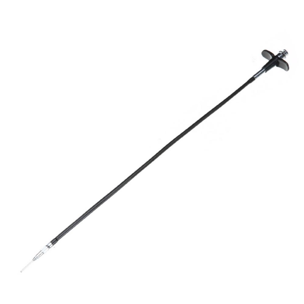 Klassisk svart trådutlösare med gängad avtryckarknapp 100cm
