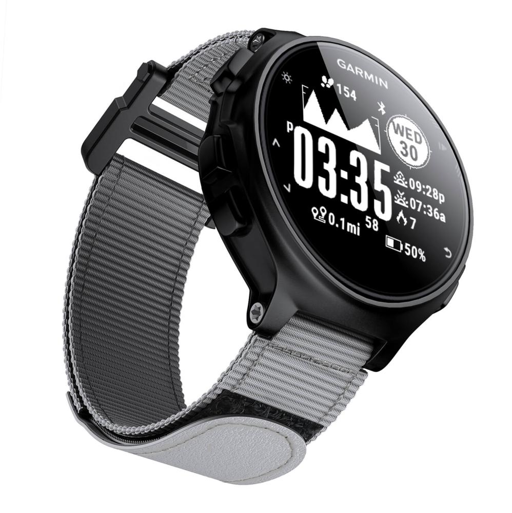 Nylonarmband Grå för Garmin Forerunner 230/235/620/630/735/735XT