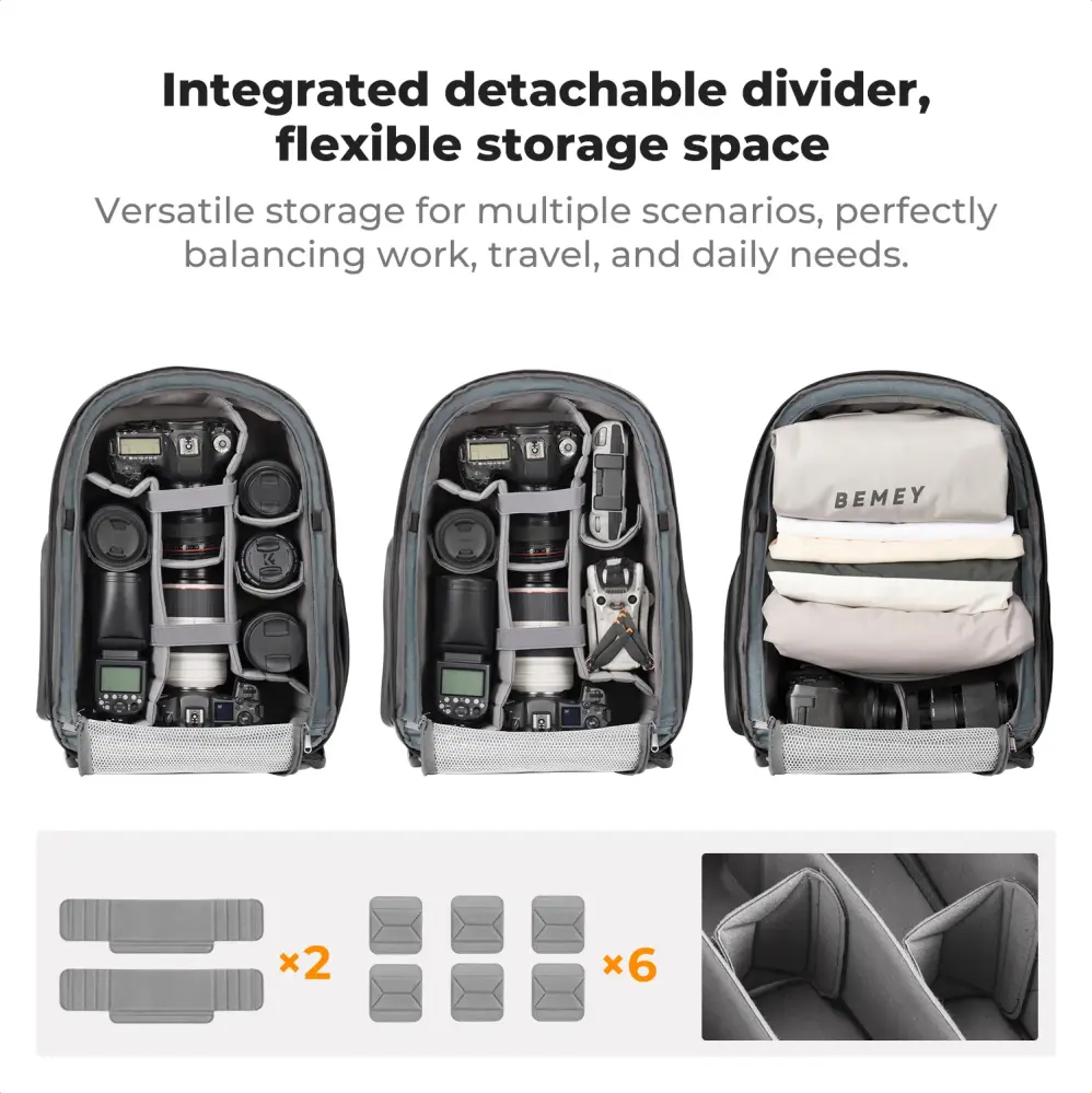K&F Concept Kameraryggsäck 25L – säker, smart och rymlig för fotoresor från Kamda – snabb leverans och trygg e-handel