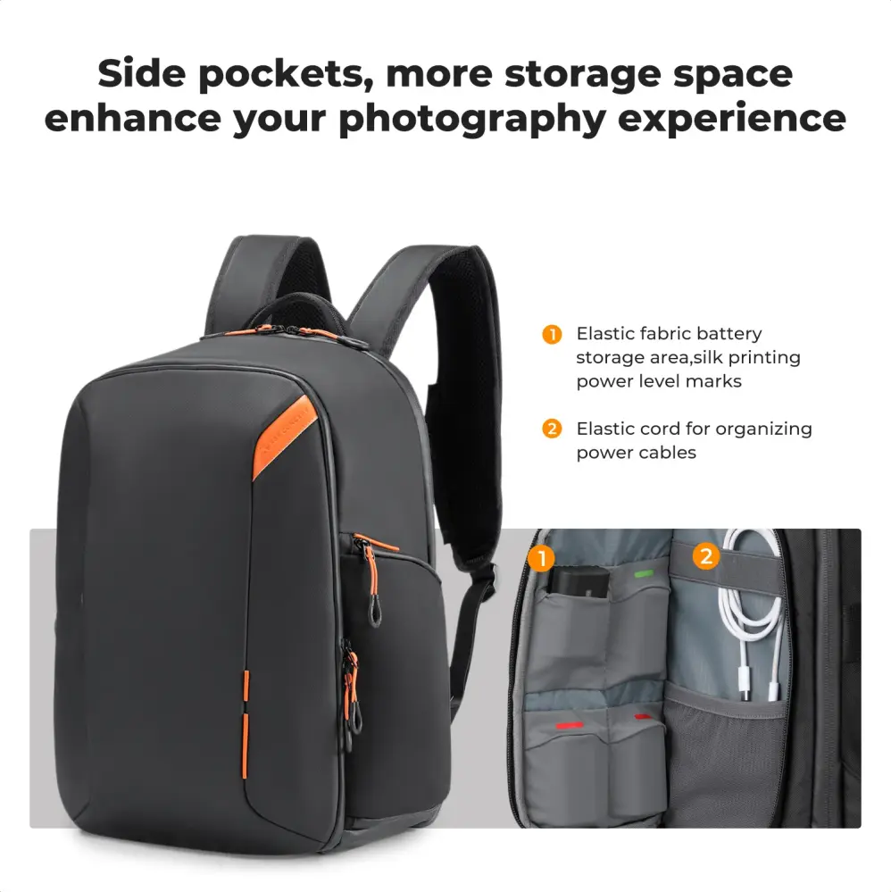 K&F Concept Kameraryggsäck 25L – säker, smart och rymlig för fotoresor från Kamda – snabb leverans och trygg e-handel