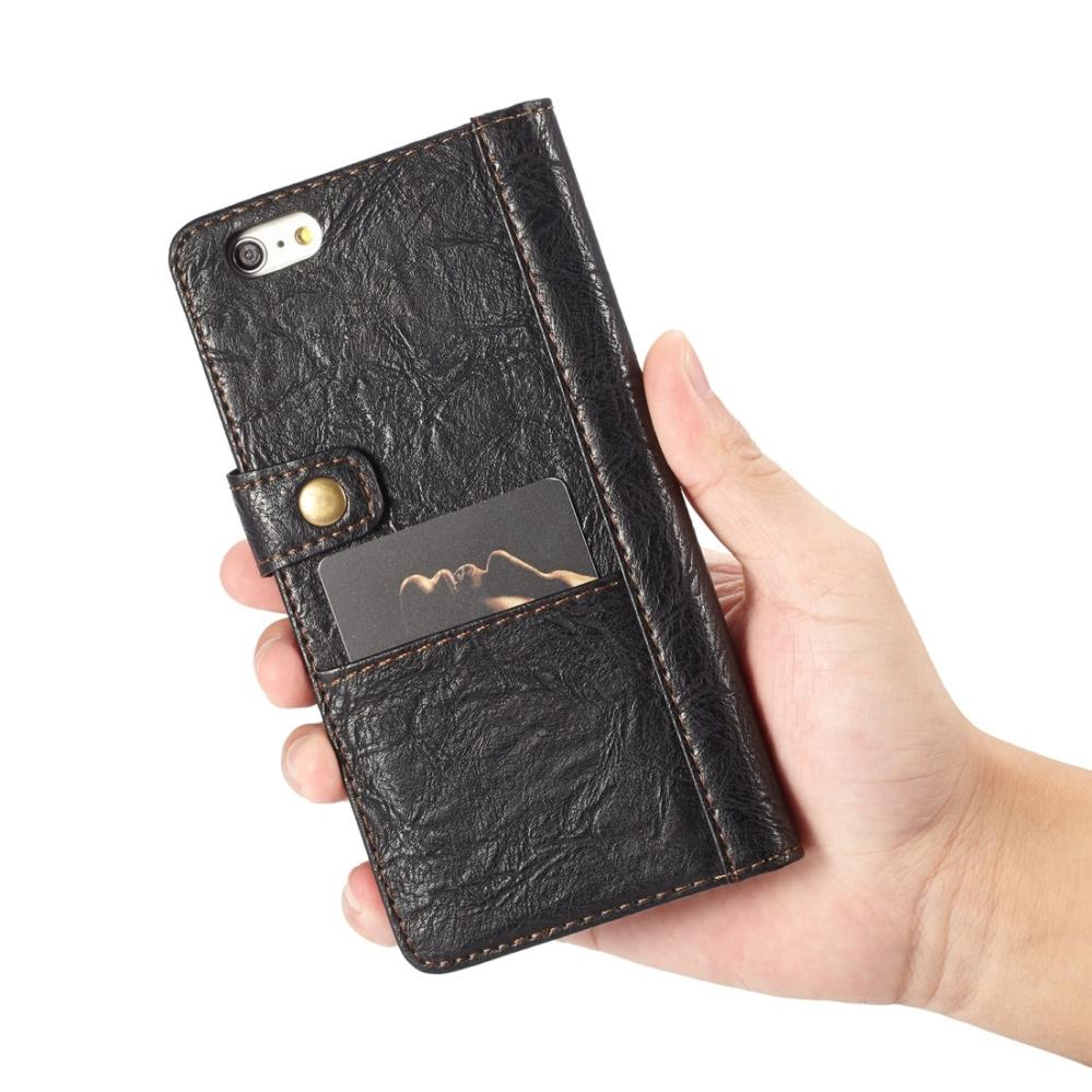 CaseMe Plånboksfodral med yttre fack för iPhone 6/6S Svart