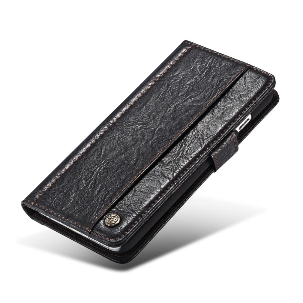 CaseMe Plånboksfodral med yttre fack för iPhone 6/6S Svart