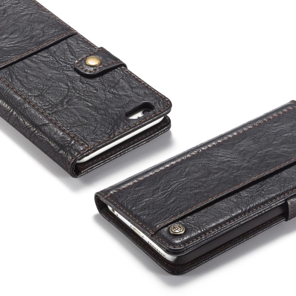 CaseMe Plånboksfodral med yttre fack för iPhone 6/6S Svart