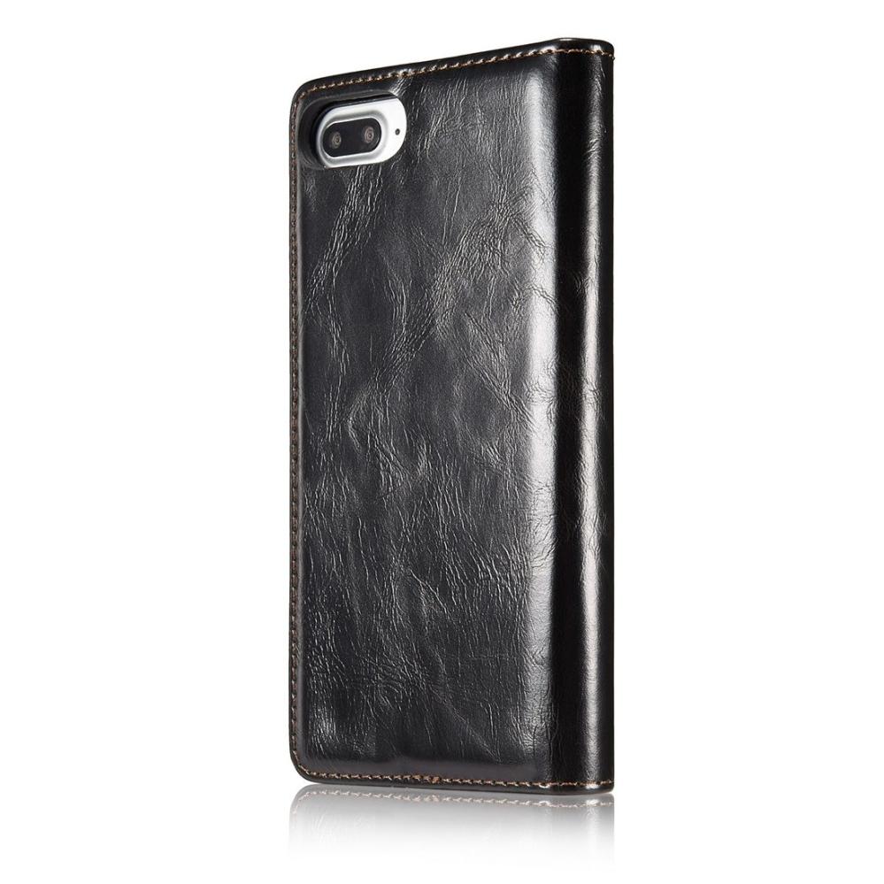 CaseMe Plånboksfodral med kortplats för iPhone 7 Plus/8 Plus Svart-003
