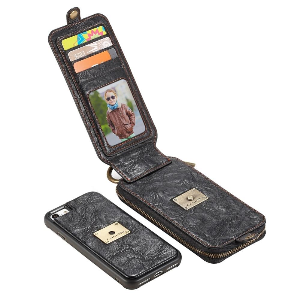 Plånboksfodral plånbok & magnetskal Svart för iPhone 7/8 (3i ) - CaseMe