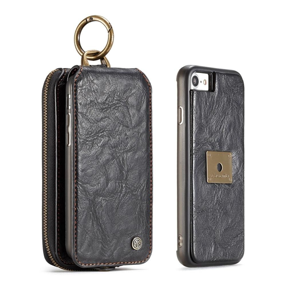 Plånboksfodral plånbok & magnetskal Svart för iPhone 7/8 (3i ) - CaseMe