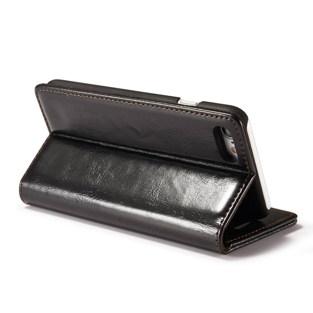 CaseMe Plånboksfodral med kortplats för iPhone 7/8 Svart