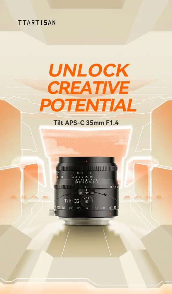 TTArtisan Tilt 35mm f/1.4 objektiv APS-C för Sony E
