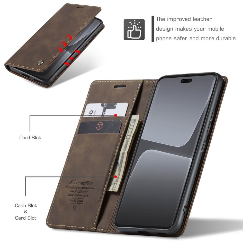 CaseMe Plånboksfodral med kortplats för Xiaomi 13 Lite