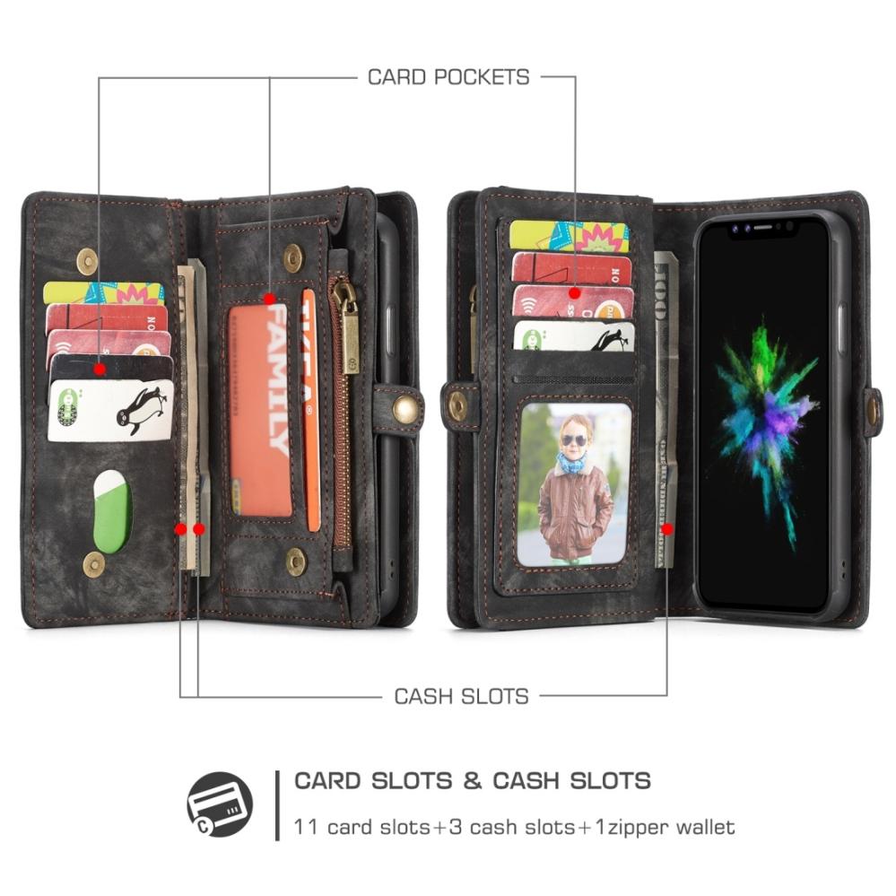 CaseMe Plånboksfodral med magnetskal för iPhone XS Max