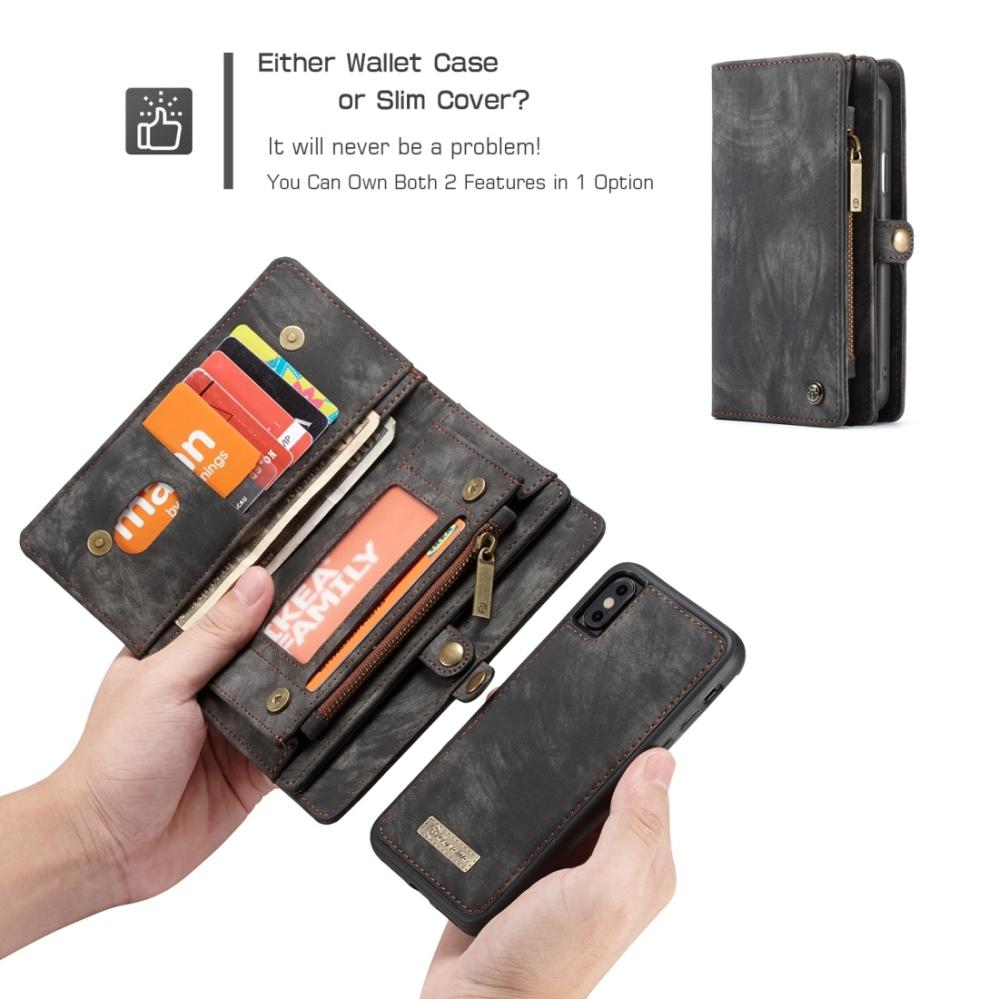 CaseMe Plånboksfodral med magnetskal för iPhone XS Max
