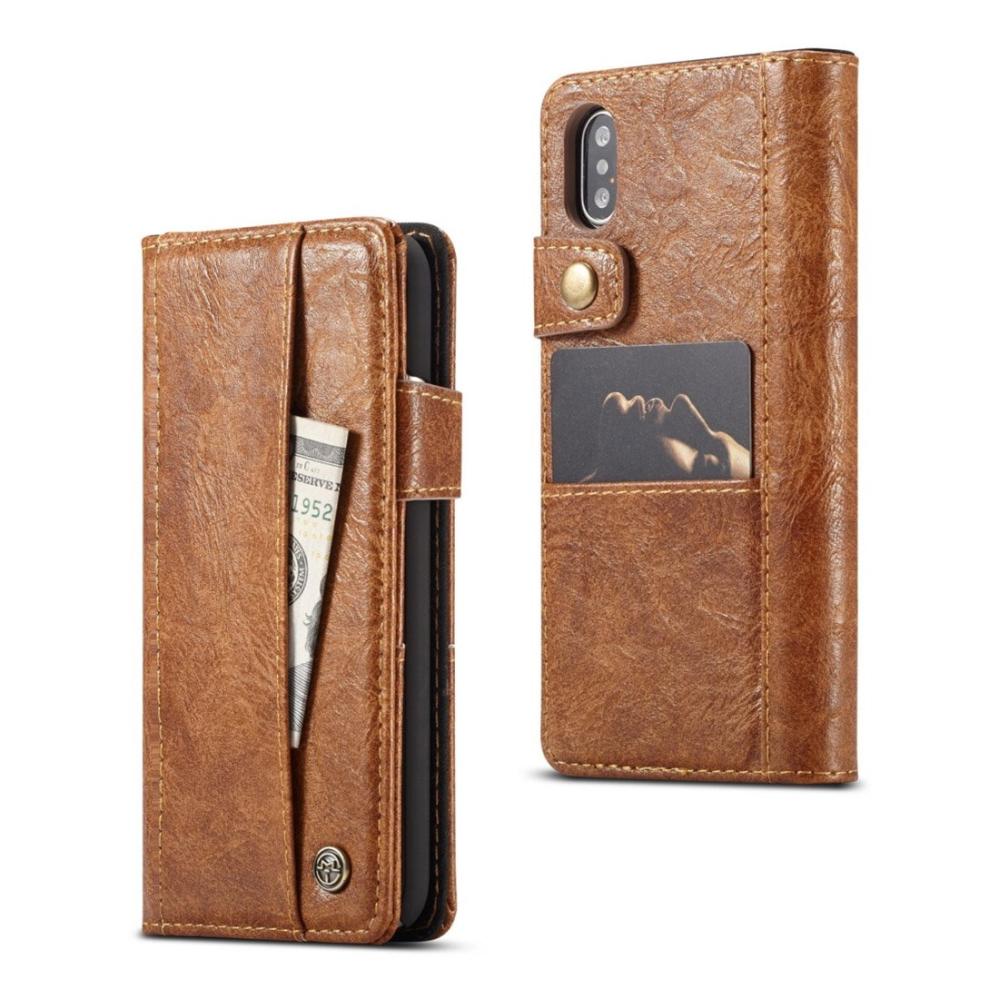 Plånboksfodral med yttre fack för iPhone X/Xs - CaseMe