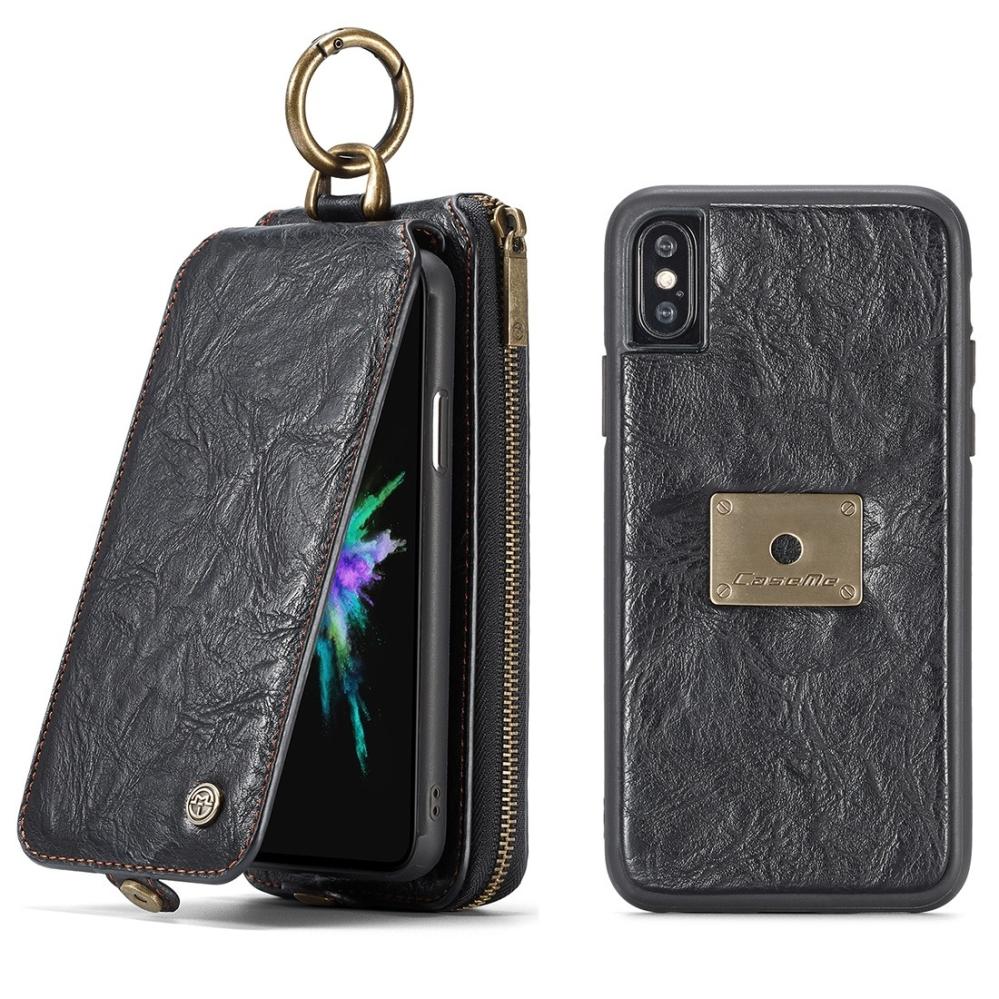 Plånboksfodral, plånbok & magnetskal för iPhone X (3i1) - CaseMe