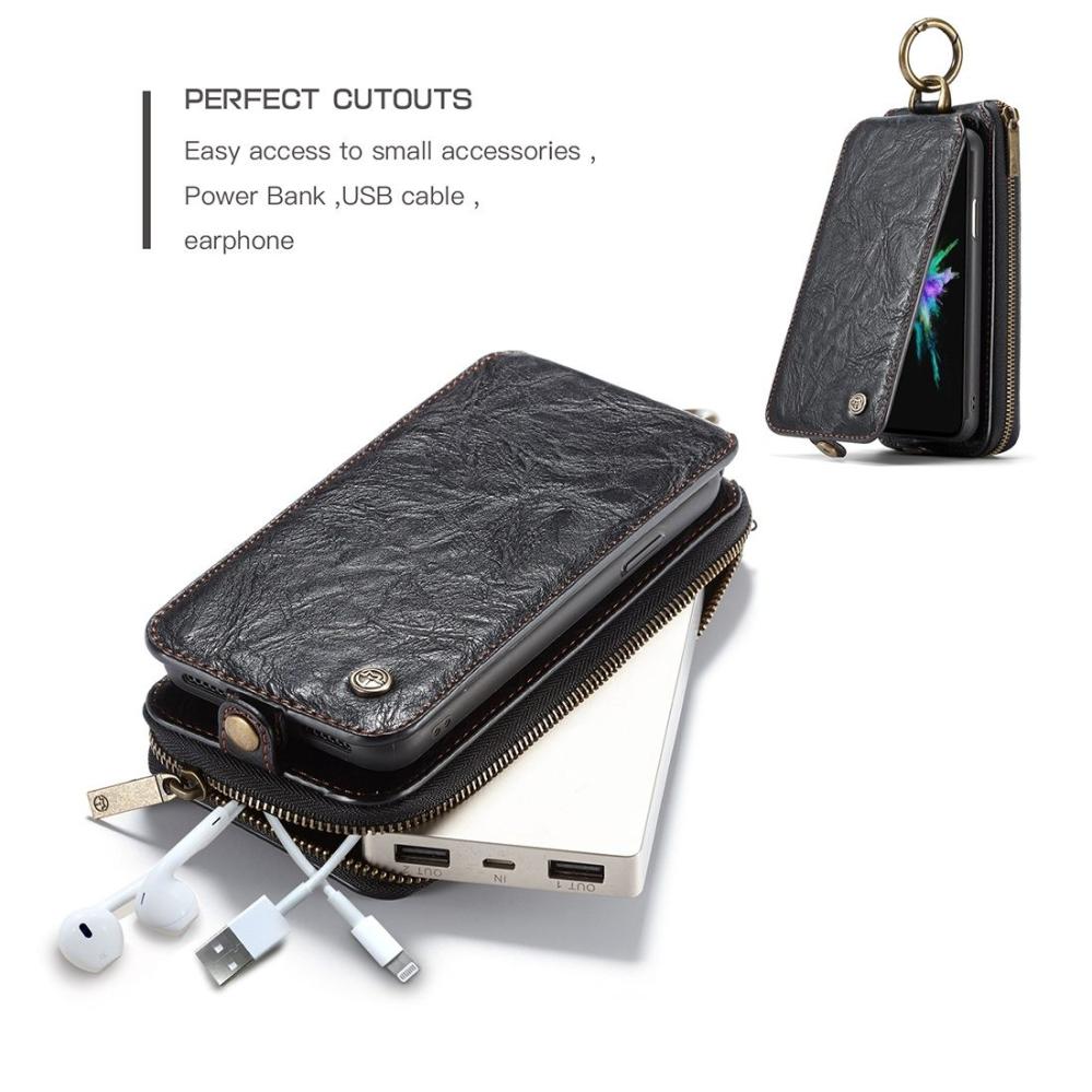 Plånboksfodral, plånbok & magnetskal för iPhone X (3i1) - CaseMe