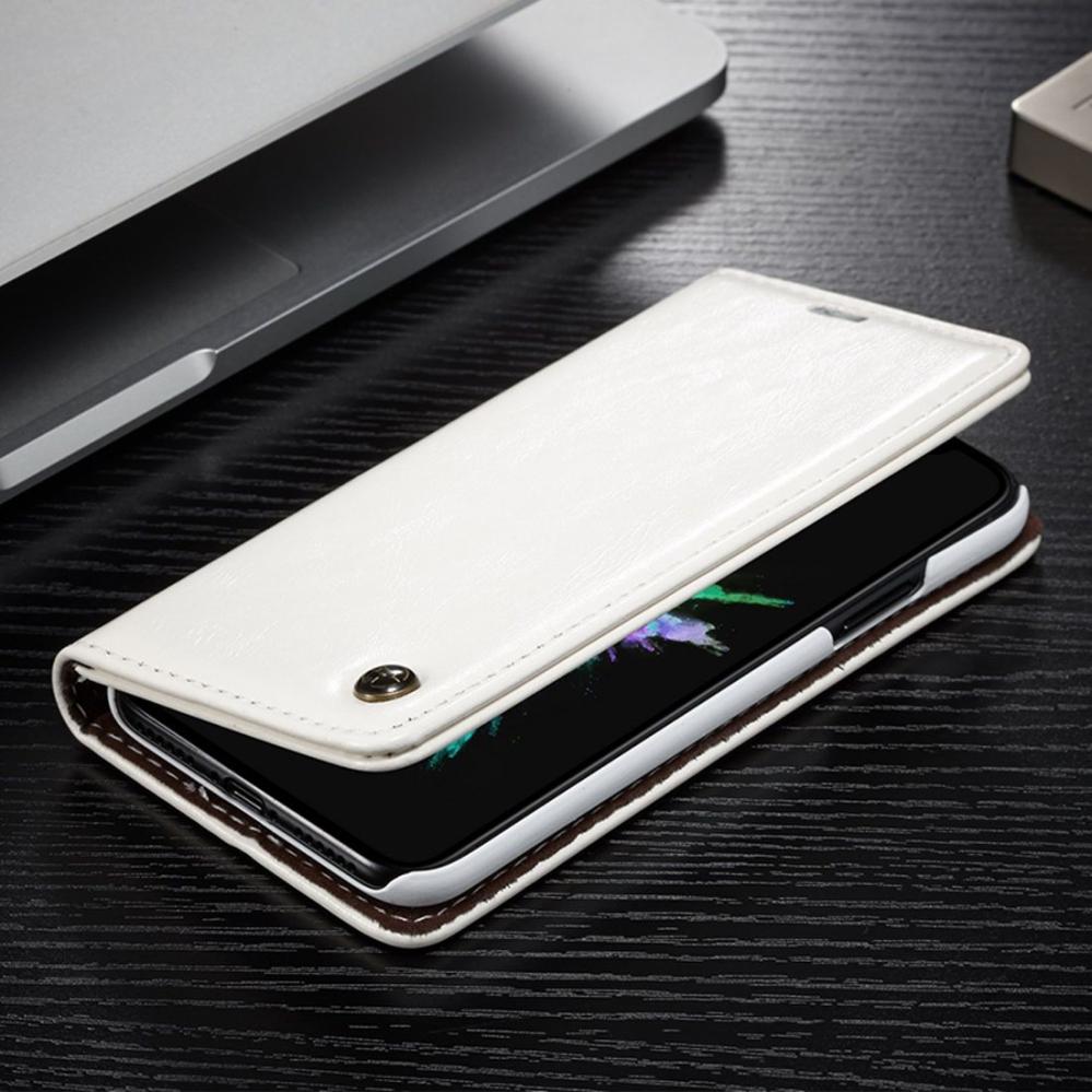 CaseMe Plånboksfodral med kortplats för iPhone X Vit-003