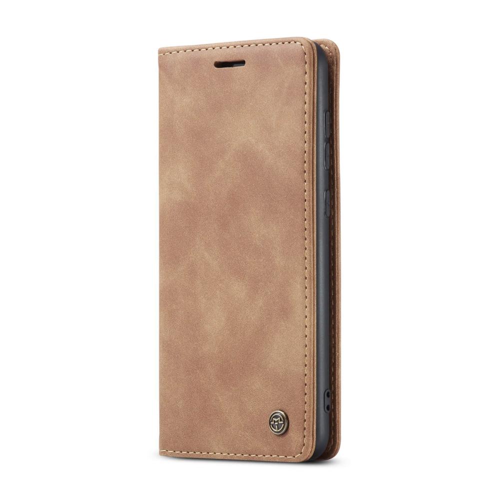 CaseMe Plånboksfodral Brun med kortplats för Samsung Galaxy S21 5G