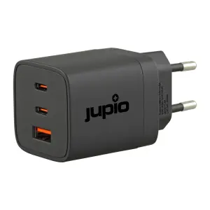  Jupio Triple USB (2C1A) GaN snabbladdare 65W &ndash; tv&aring; USB-C och en USB-A fr&aring;n Kamda &ndash; snabb leverans och trygg e-handel