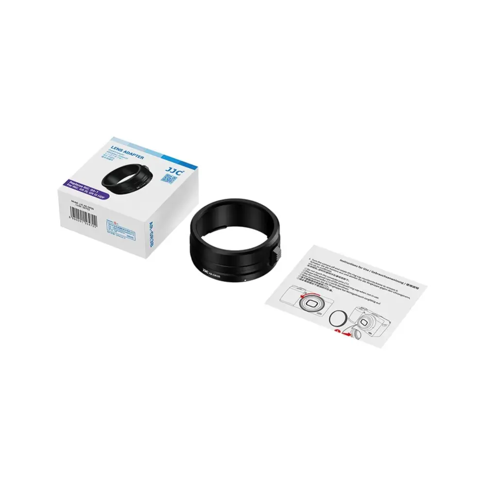  JJC AR-GR3B filteradapter 49 mm för Ricoh GR III & GR III HDF från Kamda – snabb leverans och trygg e-handel