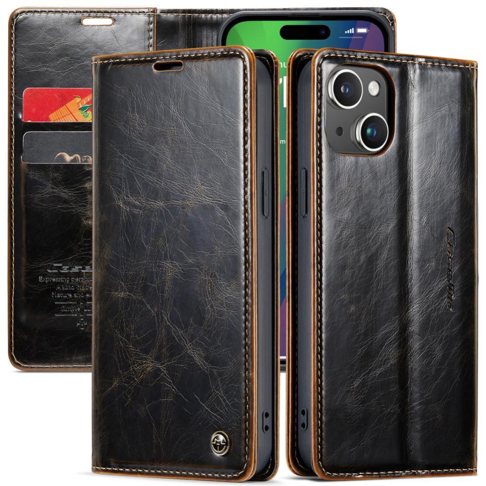 CaseMe Plånboksfodral med kortplats för iPhone 15 Plus