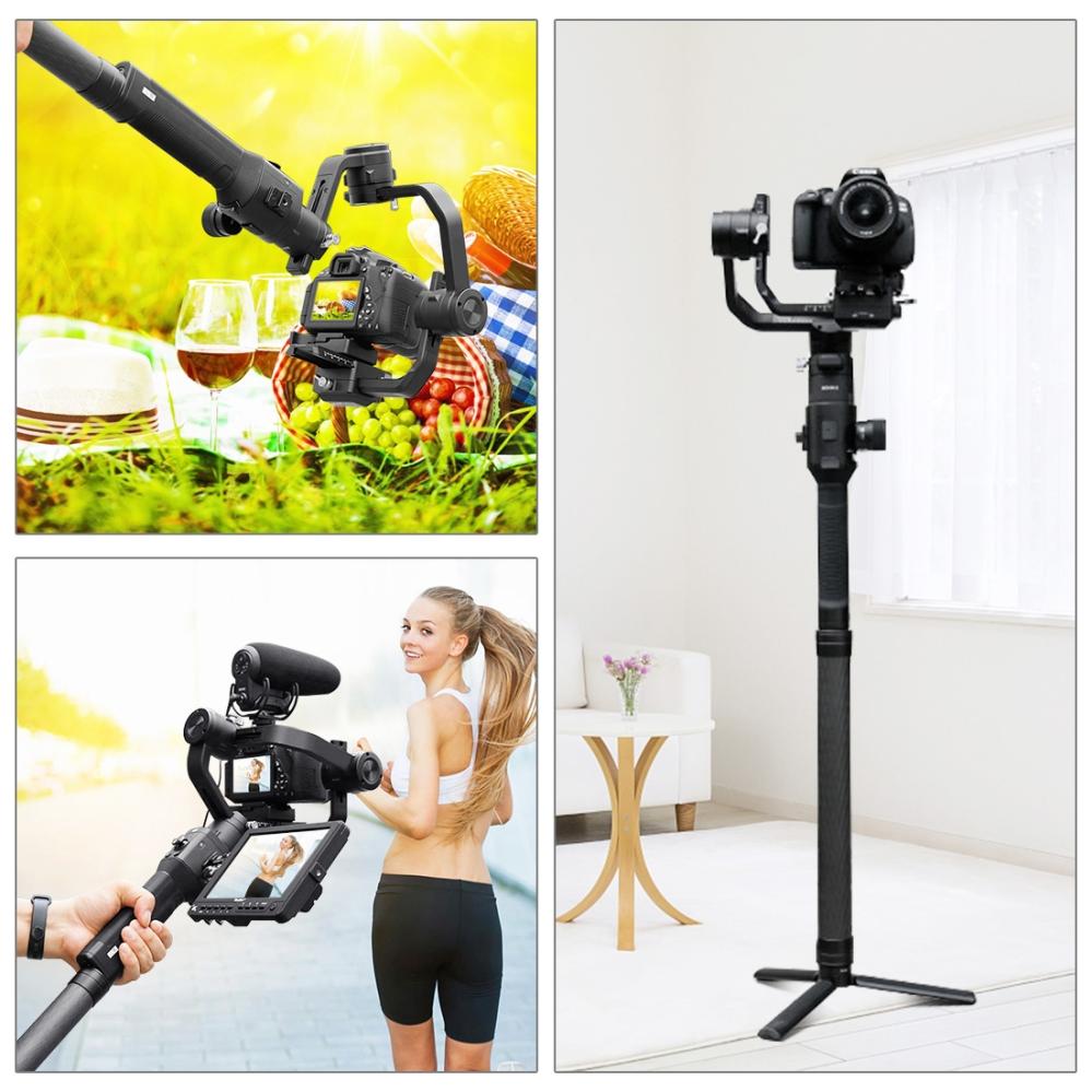 Puluz Stativförlängare 35cm av kolfiber/alu för Gimbal och stativ