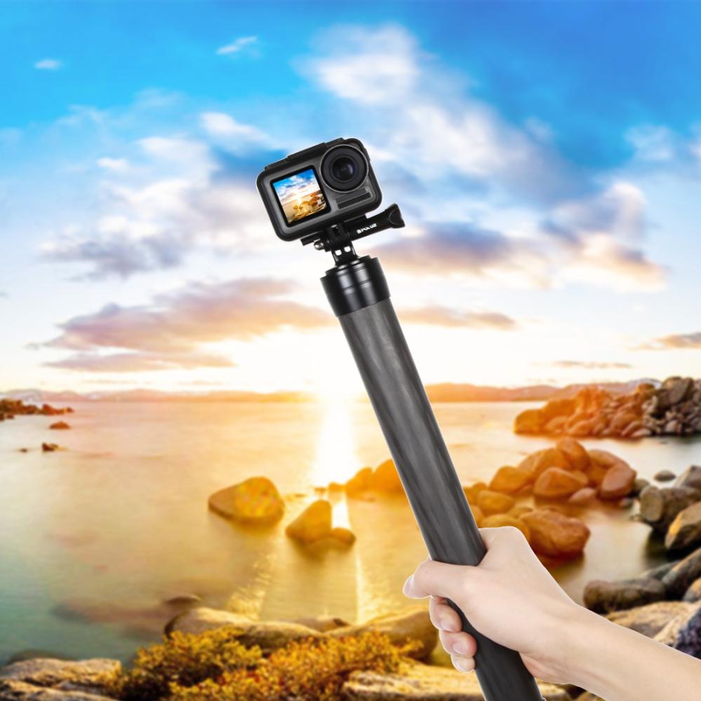 Puluz Stativförlängare 35cm av kolfiber/alu för Gimbal och stativ