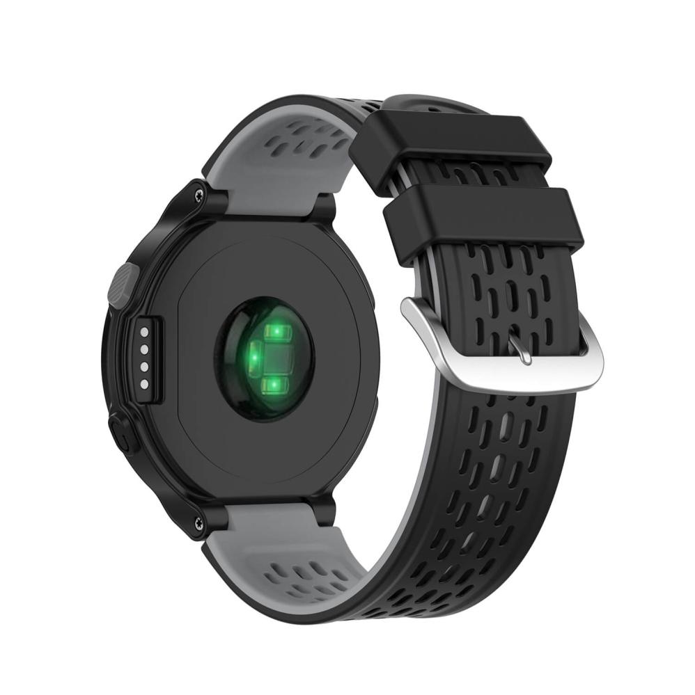 Silikonarmband Svart & Grå för Garmin Approach S2/S4