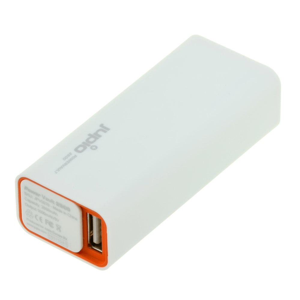 Jupio reseladdare Powerbank 2600 mAh med USB-utgång