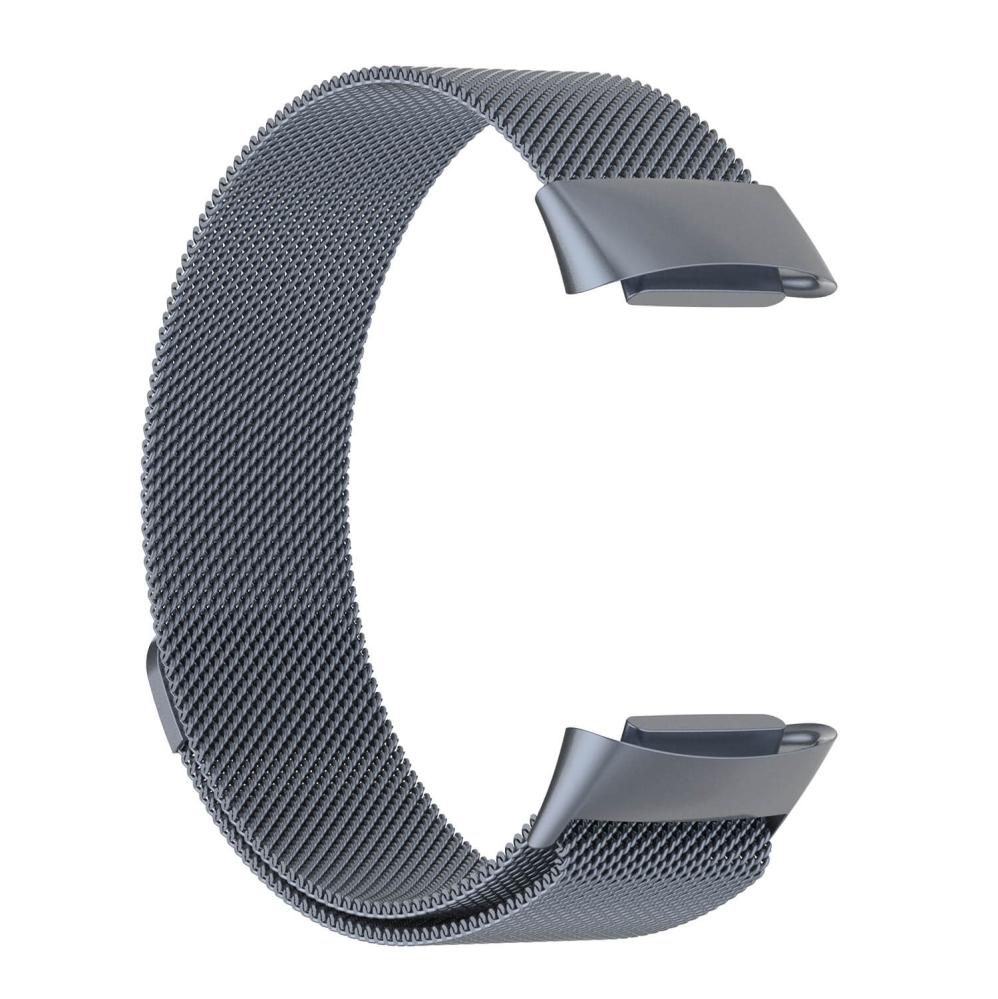 Armband Milanse loop för Fitbit Charge 5 - Grå