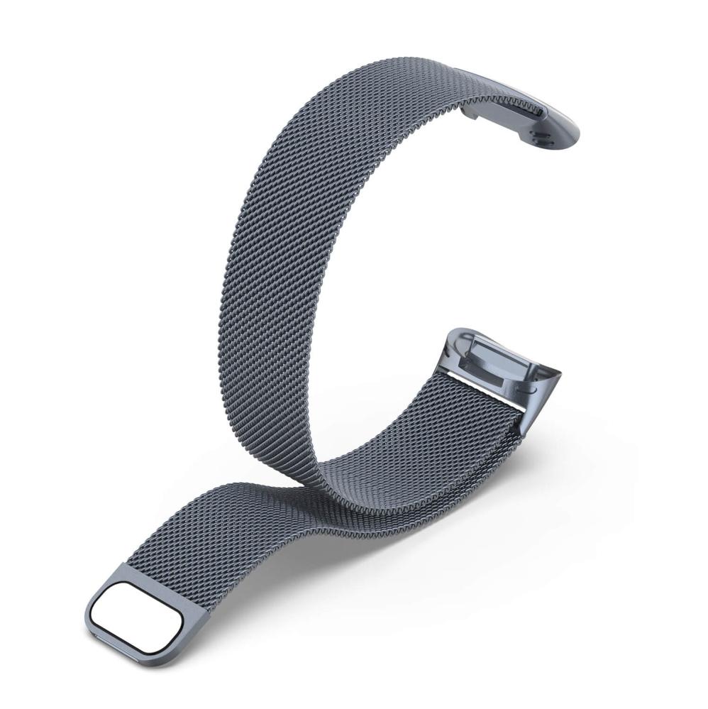 Armband Milanse loop för Fitbit Charge 5 - Grå
